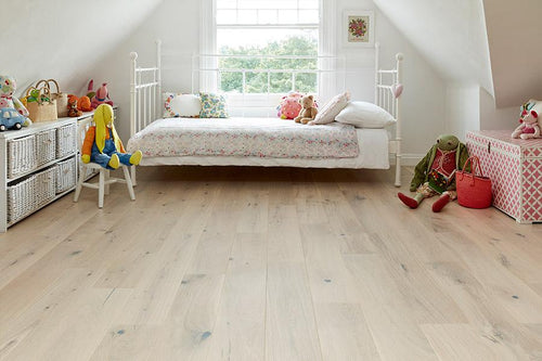 Home Choice Engineered European Rustic Oak Flooring 14mm x 180mm Alabaster Lacquered